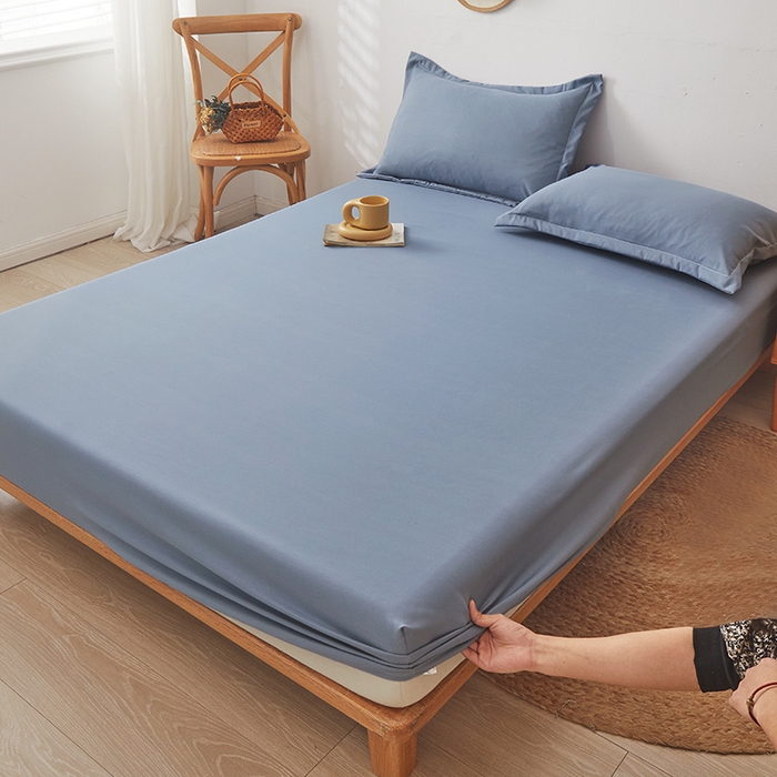 91家纺网 家纺一手货源 找家纺 梦舒羽 2025新款水洗棉麻防尘抗菌床笠全包床罩 宾利兰