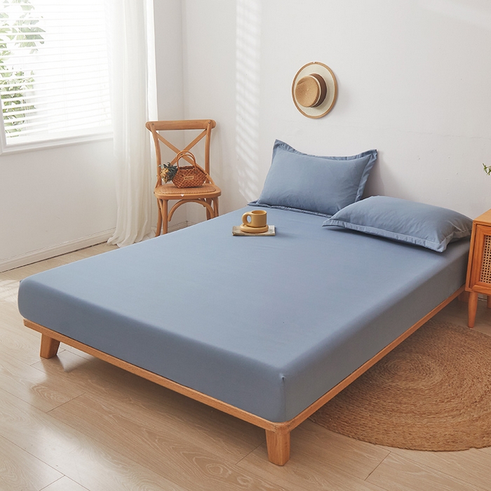 91家纺网 家纺一手货源 找家纺 梦舒羽 2025新款水洗棉麻防尘抗菌床笠全包床罩 宾利兰