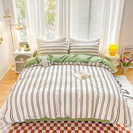 91家纺网 家纺一手货源 找家纺 乐童家纺 2024新款13372全棉爆款四件套 美学