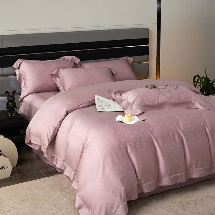 91家纺网 家纺一手货源 找家纺 （总）安莱生活2023年新品60天丝提花镂空工艺款四件套