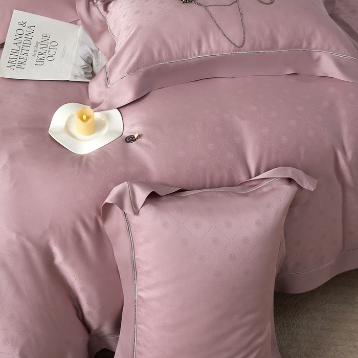 91家纺网 家纺一手货源 找家纺 （总）安莱生活2023年新品60天丝提花镂空工艺款四件套