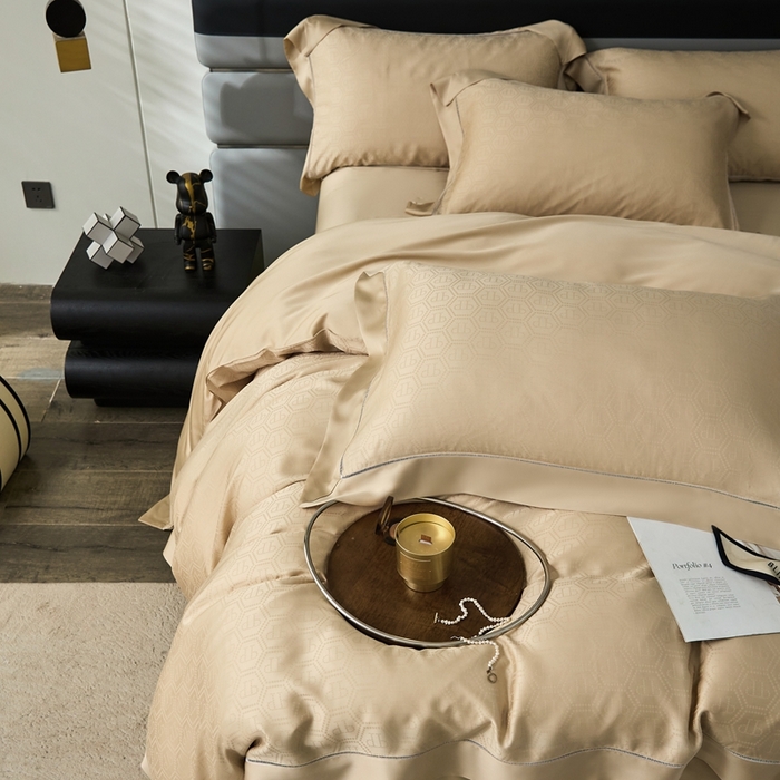 91家纺网 家纺一手货源 找家纺 安莱生活2023年新品60天丝提花镂空工艺款四件套 006尊会