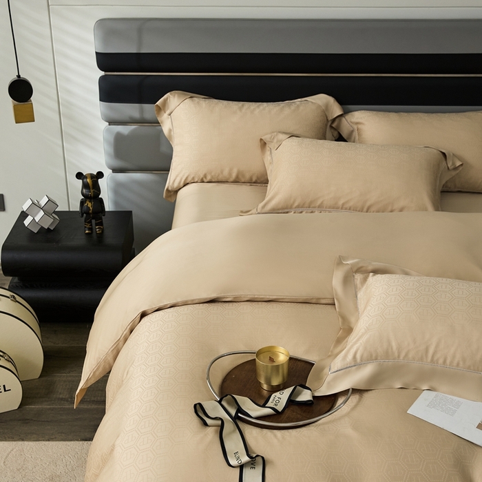 91家纺网 家纺一手货源 找家纺 安莱生活2023年新品60天丝提花镂空工艺款四件套 006尊会