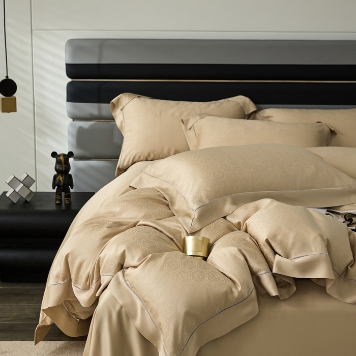 91家纺网 家纺一手货源 找家纺 安莱生活2023年新品60天丝提花镂空工艺款四件套 006尊会