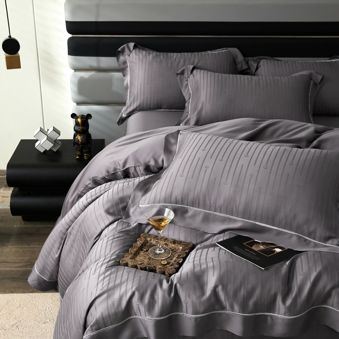 91家纺网 家纺一手货源 找家纺 安莱生活2023年新品60天丝提花镂空工艺款四件套 014陌上