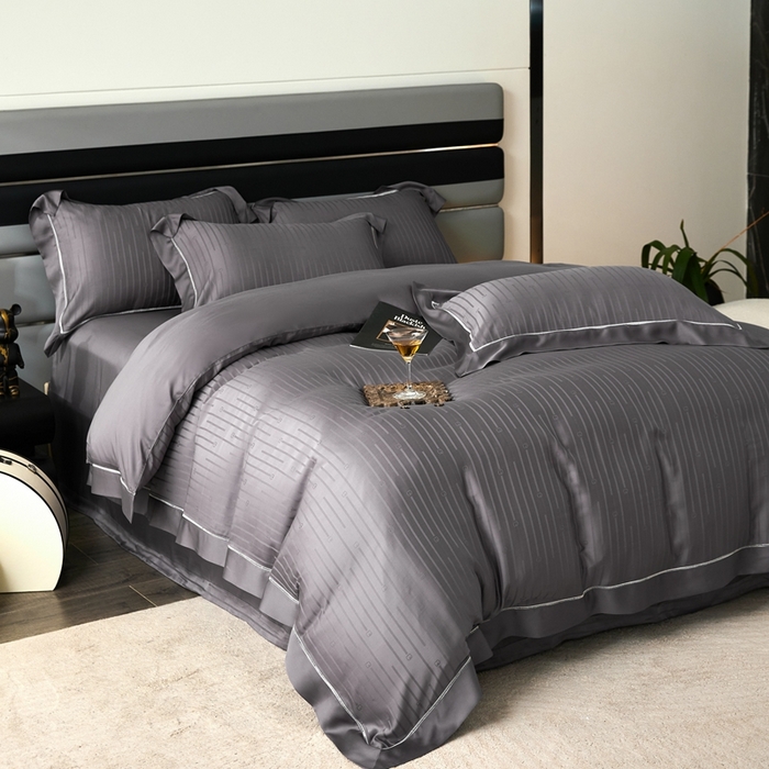 91家纺网 家纺一手货源 找家纺 安莱生活2023年新品60天丝提花镂空工艺款四件套 014陌上