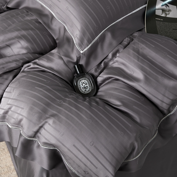 91家纺网 家纺一手货源 找家纺 安莱生活2023年新品60天丝提花镂空工艺款四件套 014陌上