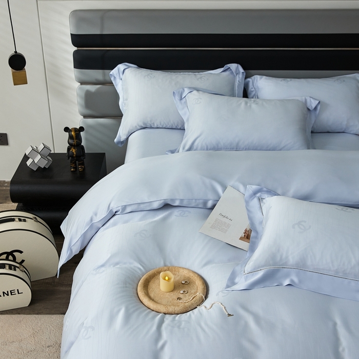 91家纺网 家纺一手货源 找家纺 安莱生活2023年新品60天丝提花镂空工艺款四件套 017知宁