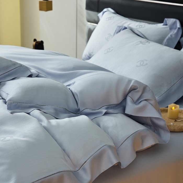 91家纺网 家纺一手货源 找家纺 安莱生活2023年新品60天丝提花镂空工艺款四件套 017知宁