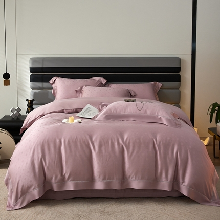 91家纺网 家纺一手货源 找家纺 （总）安莱生活2023年新品60天丝提花镂空工艺款四件套