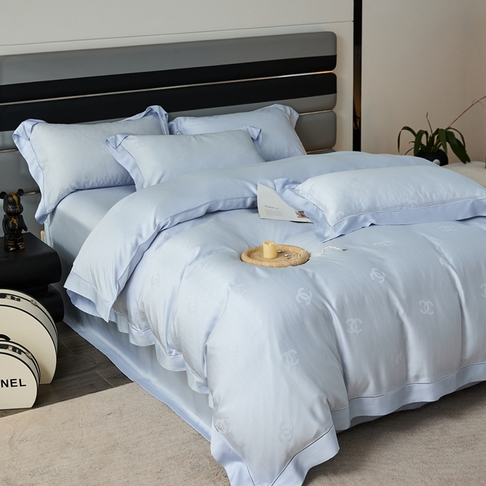 91家纺网 家纺一手货源 找家纺 安莱生活2023年新品60天丝提花镂空工艺款四件套 017知宁