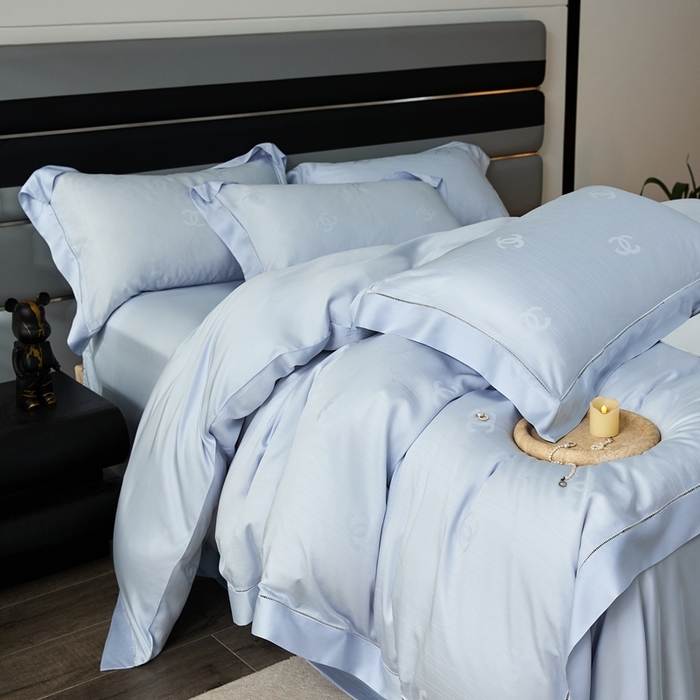 91家纺网 家纺一手货源 找家纺 安莱生活2023年新品60天丝提花镂空工艺款四件套 017知宁