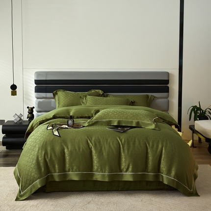 91家纺网 家纺一手货源 找家纺 （总）安莱生活2023年新品60天丝提花镂空工艺款四件套