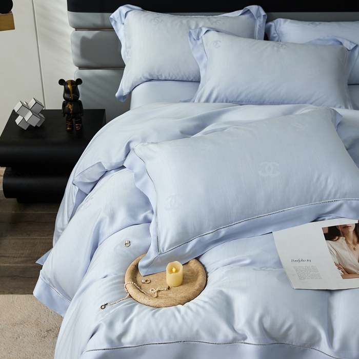 91家纺网 家纺一手货源 找家纺 安莱生活2023年新品60天丝提花镂空工艺款四件套 017知宁