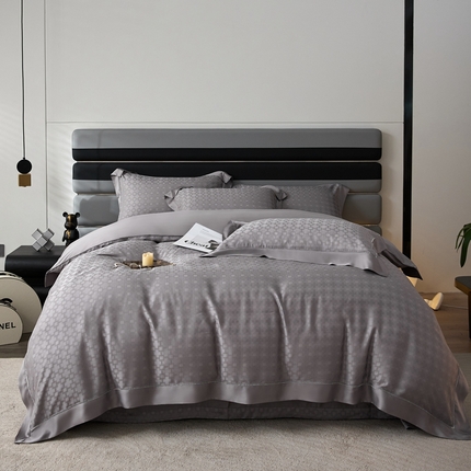 91家纺网 家纺一手货源 找家纺 （总）安莱生活2023年新品60天丝提花镂空工艺款四件套