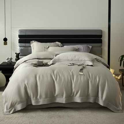 91家纺网 家纺一手货源 找家纺 （总）安莱生活2023年新品60天丝提花镂空工艺款四件套