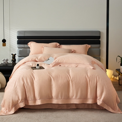 91家纺网 家纺一手货源 找家纺 （总）安莱生活2023年新品60天丝提花镂空工艺款四件套