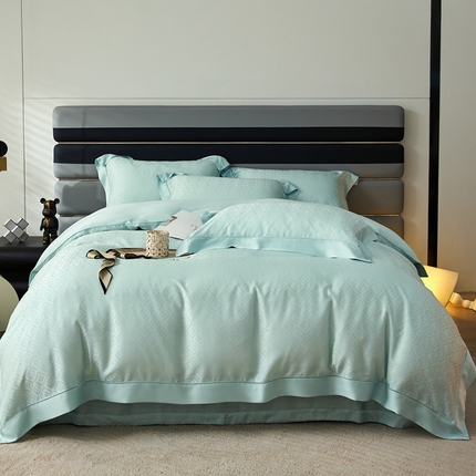 91家纺网 家纺一手货源 找家纺 （总）安莱生活2023年新品60天丝提花镂空工艺款四件套