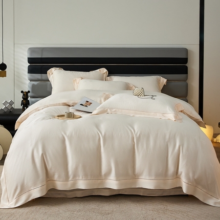 91家纺网 家纺一手货源 找家纺 （总）安莱生活2023年新品60天丝提花镂空工艺款四件套