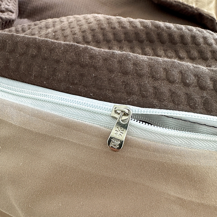 91家纺网 家纺一手货源 找家纺 米粒家纺 2023新款AB版华夫格四件套 金咖