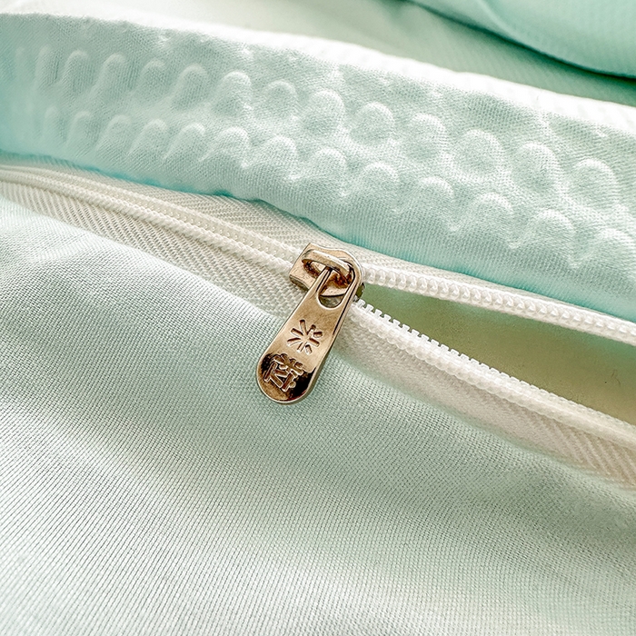 91家纺网 家纺一手货源 找家纺 米粒家纺 2023新款AB版华夫格四件套 莫兰