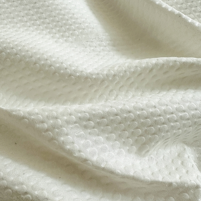 91家纺网 家纺一手货源 找家纺 米粒家纺 2023新款AB版华夫格四件套 奶油白