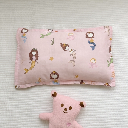 91家纺网 家纺一手货源 找家纺 （总）BOSS 2025新款全棉26℃有氧双层纱儿童枕套