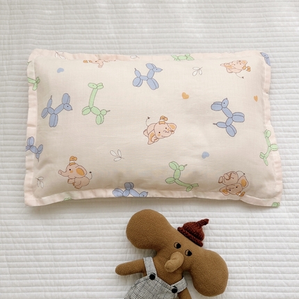 91家纺网 家纺一手货源 找家纺 （总）BOSS 2025新款全棉26℃有氧双层纱儿童枕套