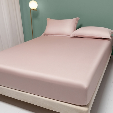 芙蒂亚 2023新款莱赛尔天丝单床笠单床笠-纯色款 高级粉