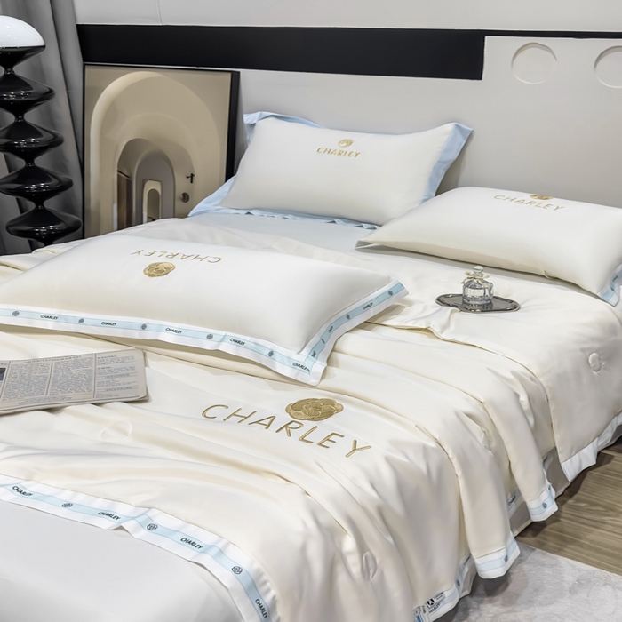 91家纺网 家纺一手货源 找家纺 慕尚家纺 2025新款香奶奶刺绣夏被 香琳儿-纯洁白