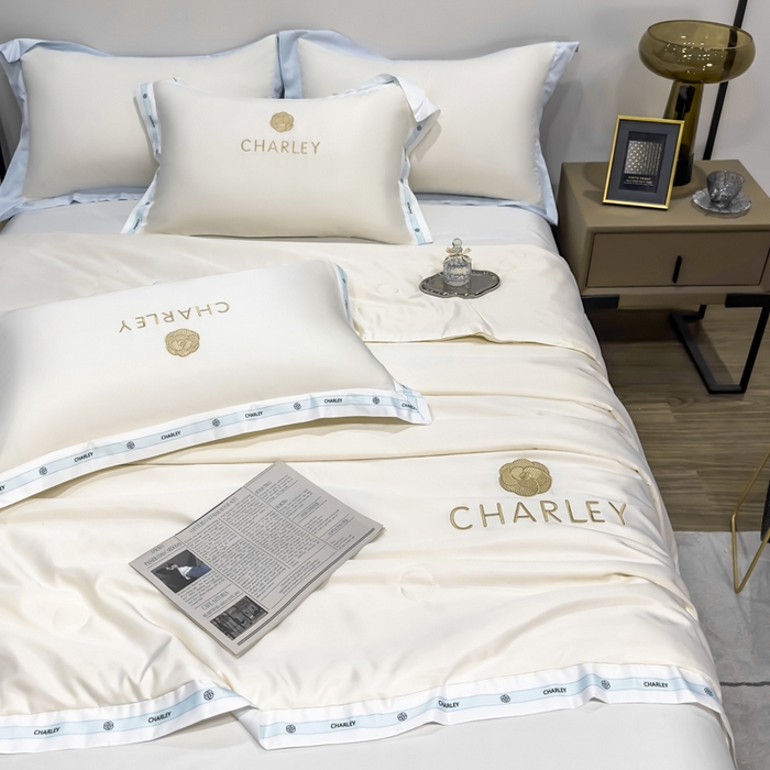 91家纺网 家纺一手货源 找家纺 慕尚家纺 2025新款香奶奶刺绣夏被 香琳儿-纯洁白