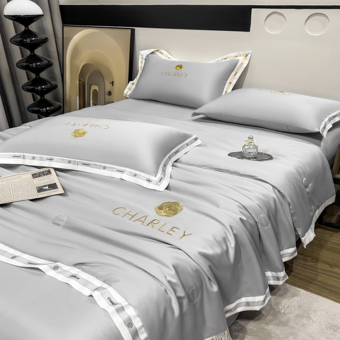 91家纺网 家纺一手货源 找家纺 慕尚家纺 2025新款香奶奶刺绣夏被 香琳儿-珊灰