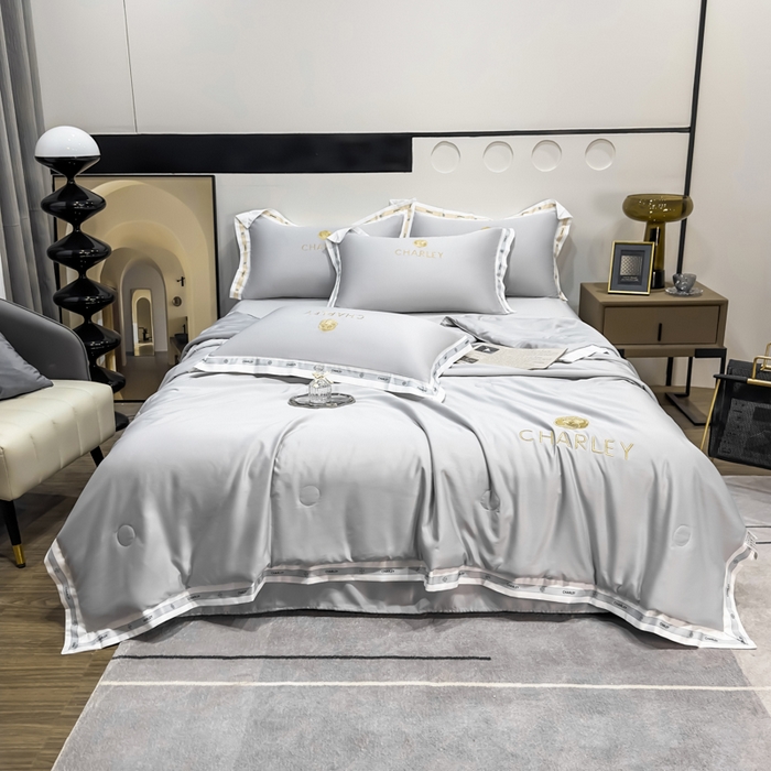 91家纺网 家纺一手货源 找家纺 慕尚家纺 2025新款香奶奶刺绣夏被 香琳儿-珊灰