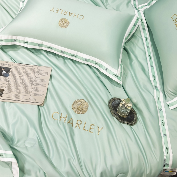 91家纺网 家纺一手货源 找家纺 慕尚家纺 2025新款香奶奶刺绣夏被 香琳儿-奶油绿