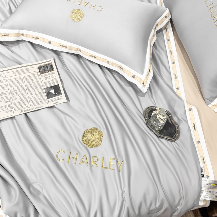 91家纺网 家纺一手货源 找家纺 慕尚家纺 2025新款香奶奶刺绣夏被 香琳儿-优雅灰