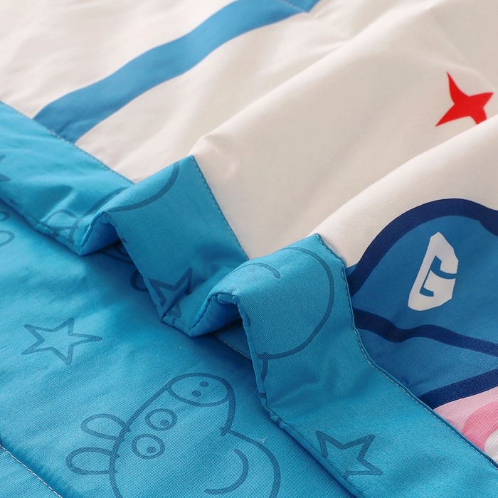 91家纺网 家纺一手货源 找家纺 鱼宝 2023新款小猪佩奇授权全棉夏被 海军乔治