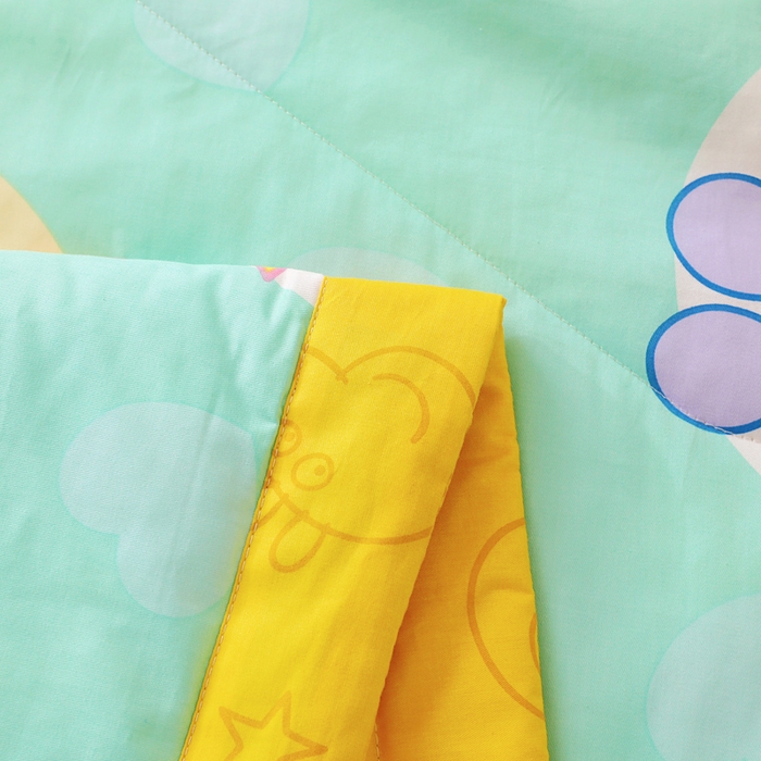 91家纺网 家纺一手货源 找家纺 鱼宝 2023新款小猪佩奇授权全棉夏被 佩奇家族