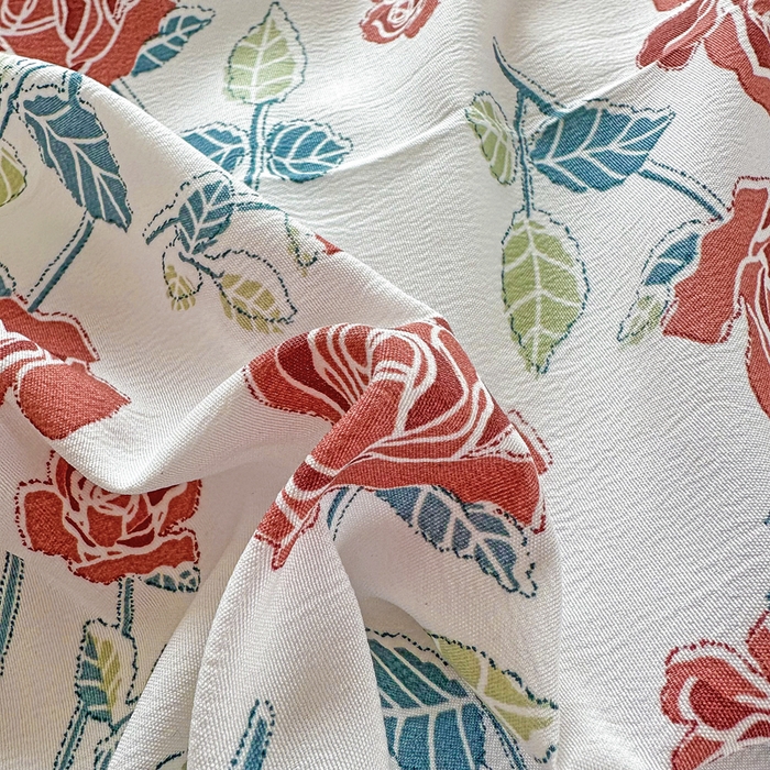 91家纺网 家纺一手货源 找家纺 美莱 2023直播爆款水洗棉麻四件套小清新套件可谈价 茶花开