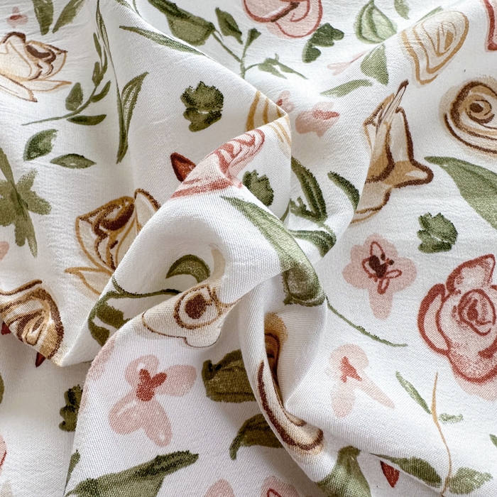 91家纺网 家纺一手货源 找家纺 美莱 2023直播爆款水洗棉麻四件套小清新套件可谈价 花语