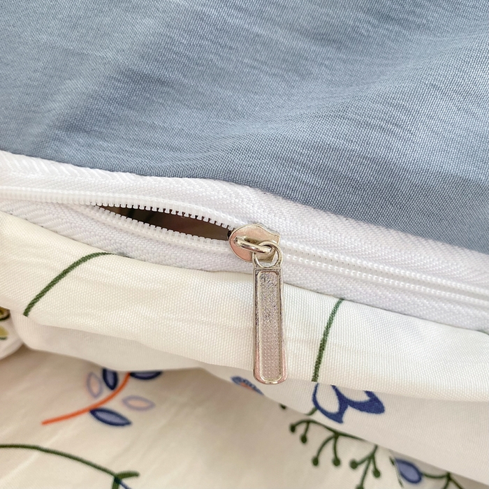 91家纺网 家纺一手货源 找家纺 美莱 2023直播爆款水洗棉麻四件套小清新套件可谈价 花都