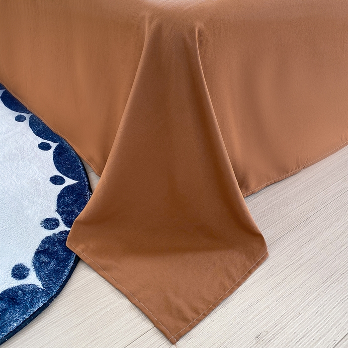 91家纺网 家纺一手货源 找家纺 美莱 2023直播爆款水洗棉麻四件套小清新套件可谈价 密果