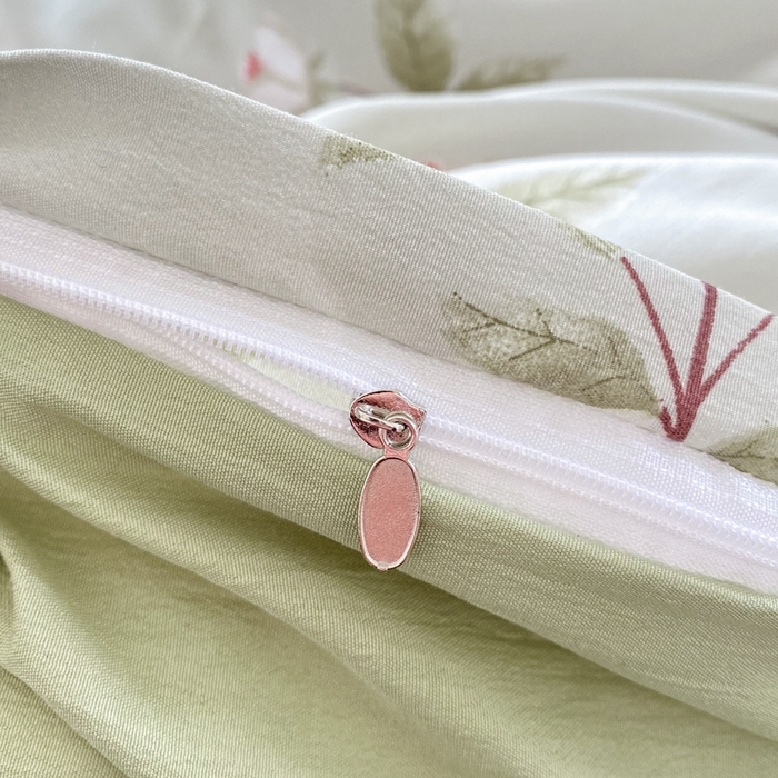 91家纺网 家纺一手货源 找家纺 美莱 2023直播爆款水洗棉麻四件套小清新套件可谈价 跳跳鼠