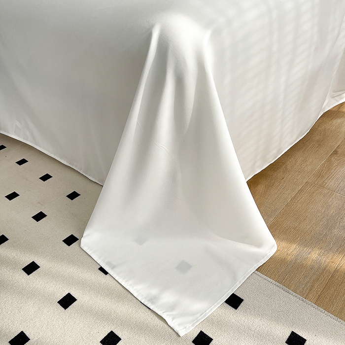 91家纺网 家纺一手货源 找家纺 曼谷 新款毛巾绣四件套ins煤球图案柔软磨毛水洗棉套件 煤球-小白