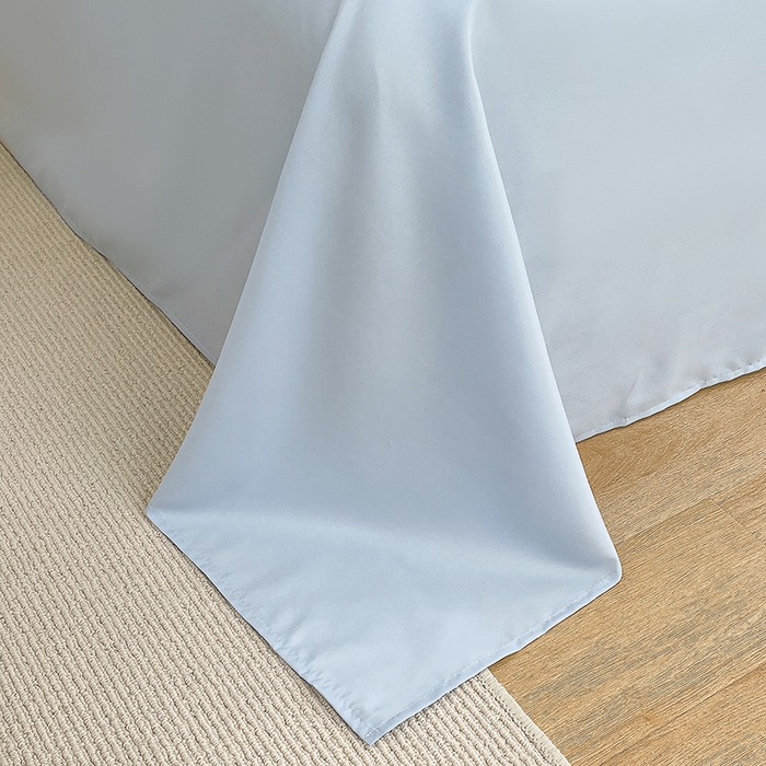 91家纺网 家纺一手货源 找家纺 曼谷 新款毛巾绣四件套ins煤球图案柔软磨毛水洗棉套件 煤球-芝士蓝