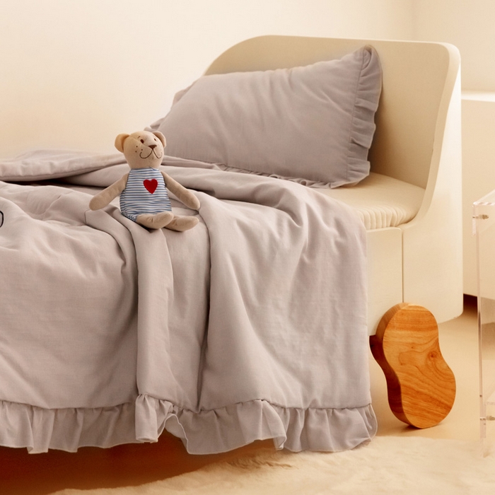 91家纺网 家纺一手货源 找家纺 （总）喜多兔 2023新款小轻柔纱布纯棉双层纱空调被