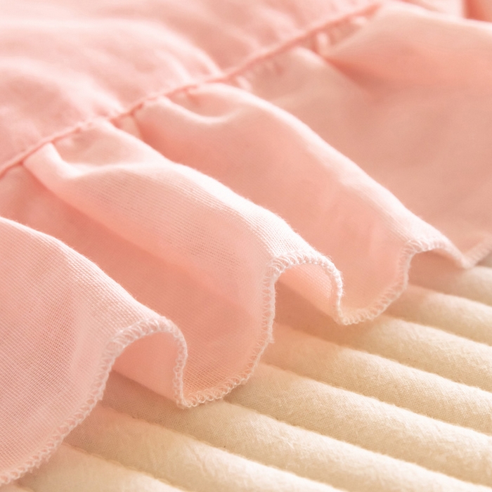 91家纺网 家纺一手货源 找家纺 喜多兔 2023新款小轻柔纱布纯棉双层纱空调被 粉色萌企鹅