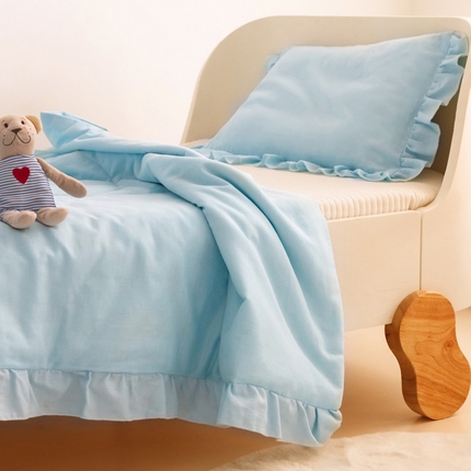 91家纺网 家纺一手货源 找家纺 （总）喜多兔 2023新款小轻柔纱布纯棉双层纱空调被