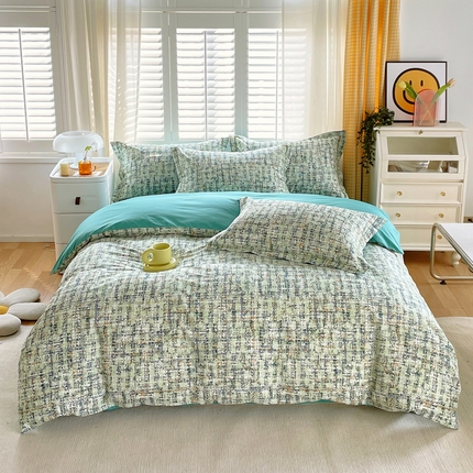 91家纺网 家纺一手货源 找家纺 （总）星期三 2023年春季4月新款铂金全棉13372四件套（加老板微信有会员价）