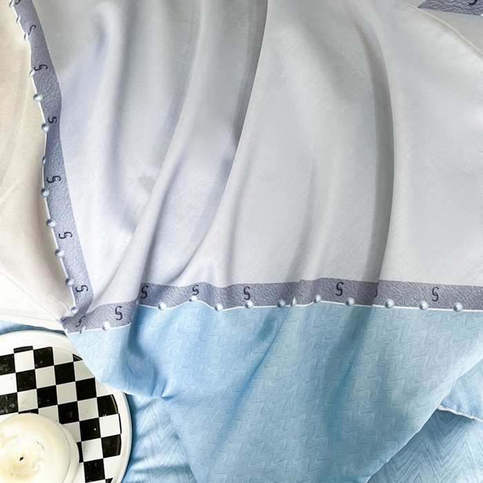 91家纺网 家纺一手货源 找家纺 安莱生活 2023新款长绒棉数码大版数码印花居家高级风四件套 简格