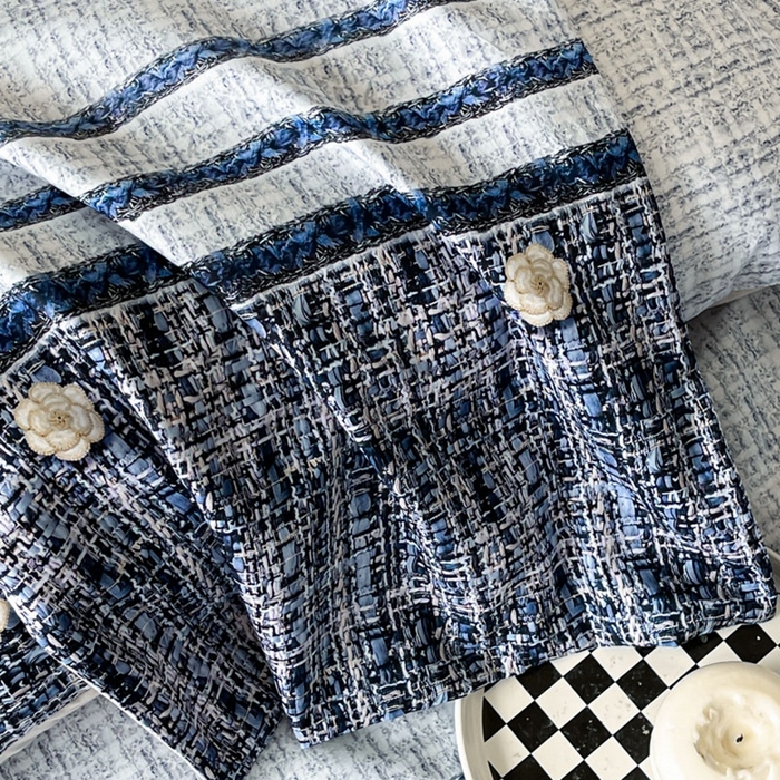 91家纺网 家纺一手货源 找家纺 安莱生活 2023新款长绒棉数码大版数码印花居家高级风四件套 香奢